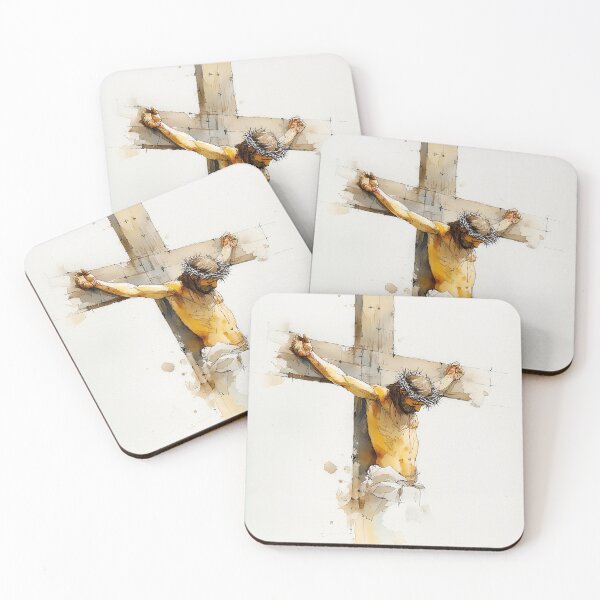Item preview, Station XI – Jesus Is Nailed to the Cross – Modern Stations of the Cross Watercolor designed and sold by FaithArtCrea.
