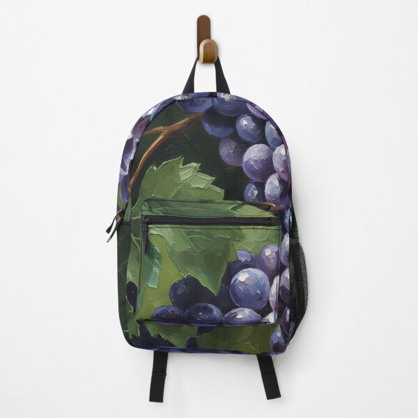 Item preview, Vintage Vine - Cabernet Grape Cluster Impasto Art A Timeless & Elegant Gift for Wine Lovers, Vineyard Enthusiasts, and Art Collectors designed and sold by LoliDesignShop.