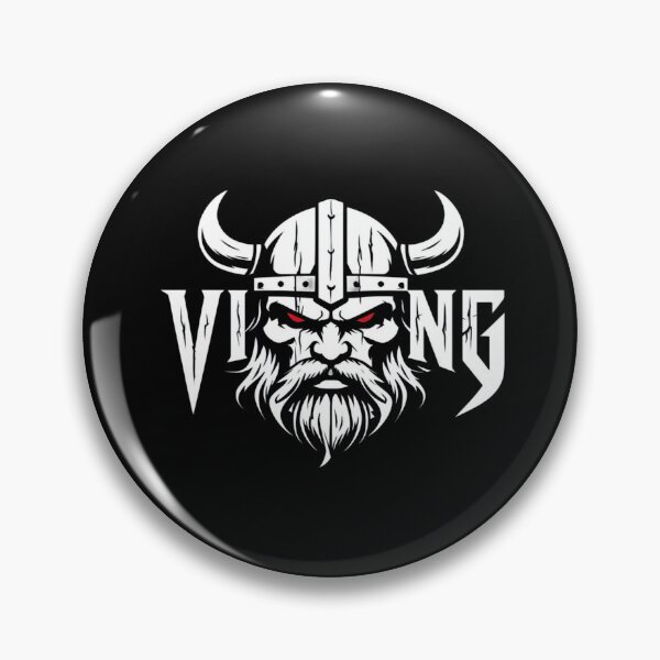 Item preview, Fierce Viking Warrior Face with Horned Helmet – Norse Mythology Art for Apparel & Posters designed and sold by Bright Nest Studio.