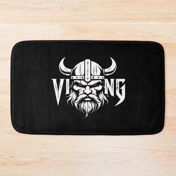 Item preview, Fierce Viking Warrior Face with Horned Helmet – Norse Mythology Art for Apparel & Posters designed and sold by Bright Nest Studio.