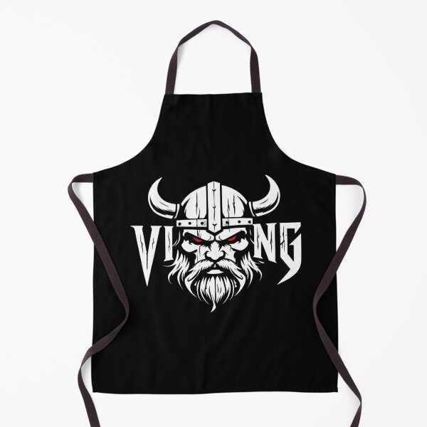 Item preview, Fierce Viking Warrior Face with Horned Helmet – Norse Mythology Art for Apparel & Posters designed and sold by Bright Nest Studio.