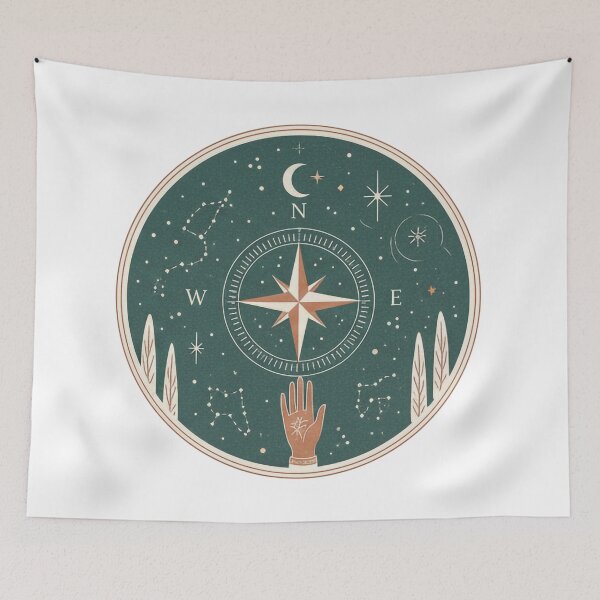 Item preview, Boho Compass designed and sold by the-cc.