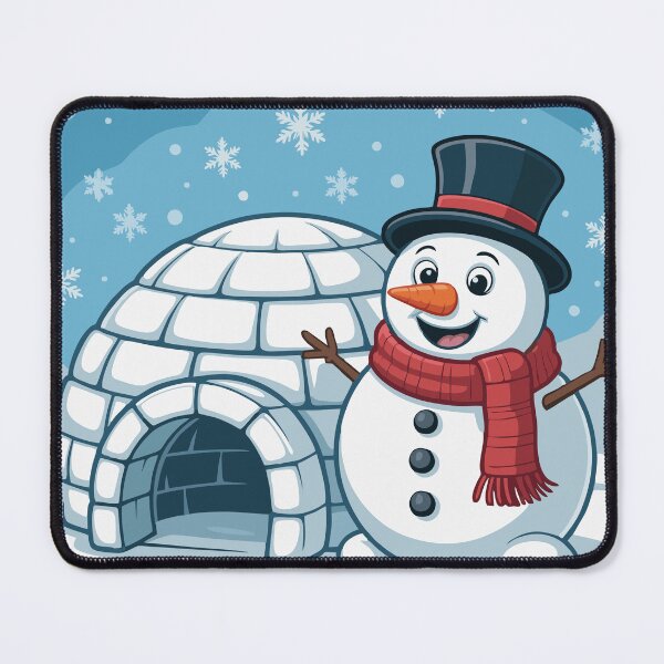 Item preview, A snowman and an igloo designed and sold by desinganddecor.