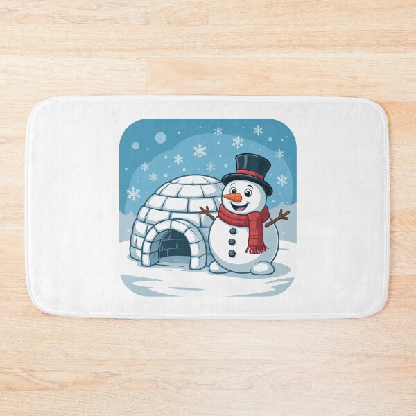 Item preview, A snowman and an igloo designed and sold by desinganddecor.