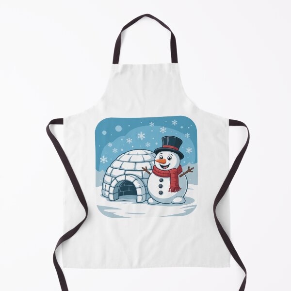 Item preview, A snowman and an igloo designed and sold by desinganddecor.