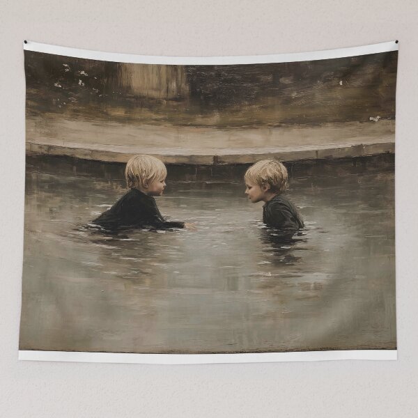 Item preview, Children Swimming in a Pool designed and sold by lautir.