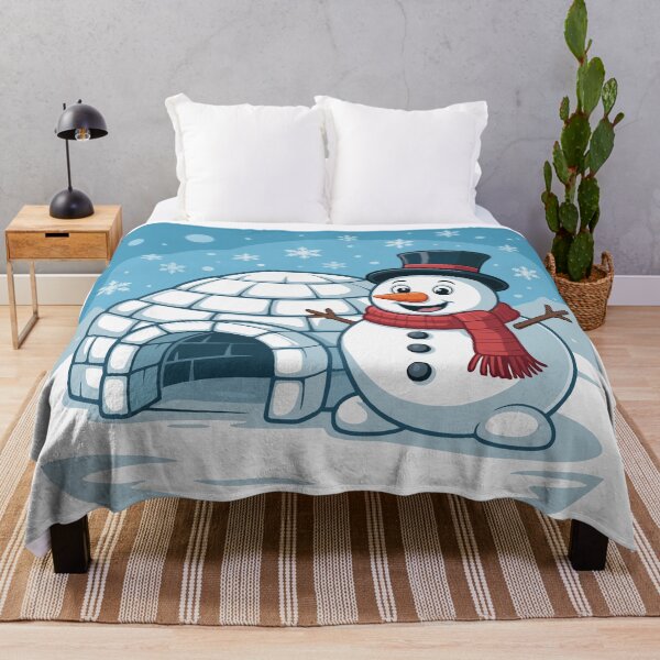 Item preview, A snowman and an igloo designed and sold by desinganddecor.
