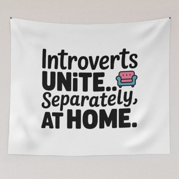 Item preview, Introverts Unite Quote designed and sold by SnickerStation.