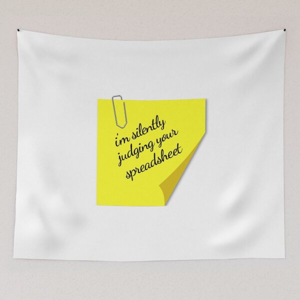 Item preview, I’m Silently Judging Your Spreadsheet – Funny Office Note Design designed and sold by NH2019.