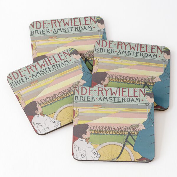 Item preview, Amsterdam Bicycle Factory Advertising Poster (1896)  designed and sold by 19th Century in Color.