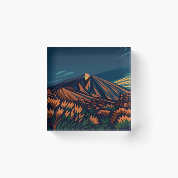 Item preview, El Teide Tenerife – Vibrant Volcanic Landscape Illustration designed and sold by darekkocurek.