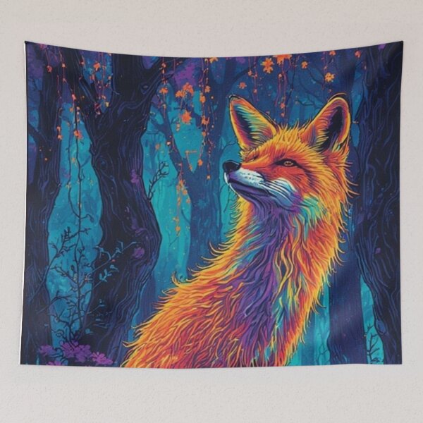 Item preview, Fox of Flame in Forest Dream (V5) designed and sold by SabaMirzique.