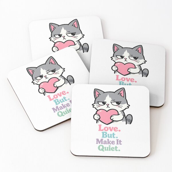 Item preview, Judgy Valentine Cat - Grumpy Cat Love Humor Design designed and sold by ProQ Creative Prints.