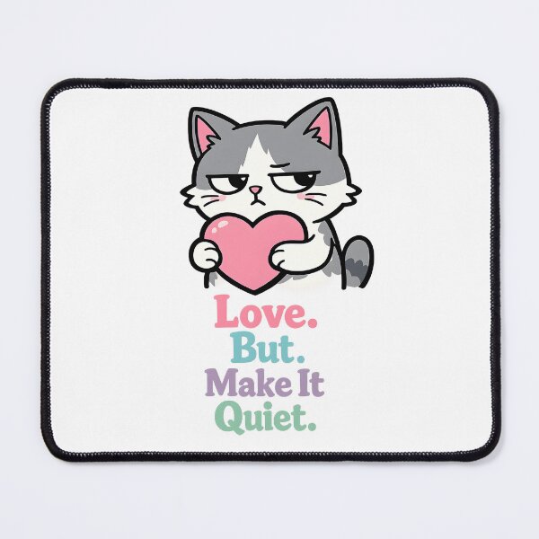 Item preview, Judgy Valentine Cat - Grumpy Cat Love Humor Design designed and sold by ProQ Creative Prints.