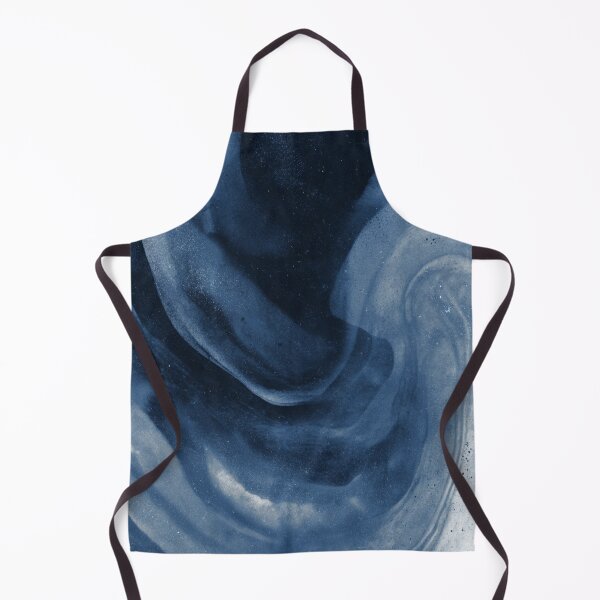 Item preview, Dusty Blue Ink Swirl - Moody Indigo Wash designed and sold by trajeado14.