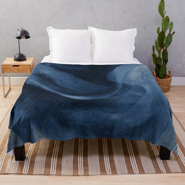 Item preview, Dusty Blue Ink Swirl - Moody Indigo Wash designed and sold by trajeado14.