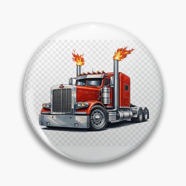 Item preview, Red truck with flames designed and sold by AlexandreSM.