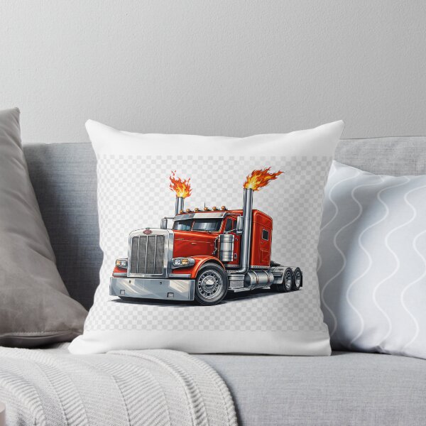 Item preview, Red truck with flames designed and sold by AlexandreSM.