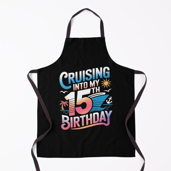 Item preview, Cruising Into My 15th Birthday 15 Years Old Birthday Cruise designed and sold by FadeOfThrone.