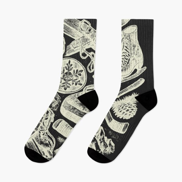 Item preview, Vintage Winter Night - Cream on Dark Aesthetic designed and sold by DigitalGlade.