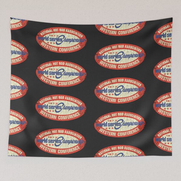 Item preview, Vintage 1973 World Series Champs Drag racing - gnarly, nitro burnout print designed and sold by retropetrol.