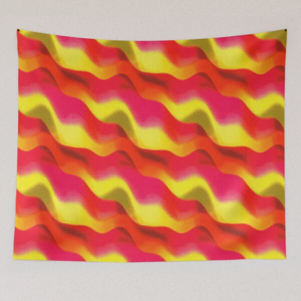 Item preview, Neon Thermal Gradient Heatwave Ripples Pattern designed and sold by bubblegoth.