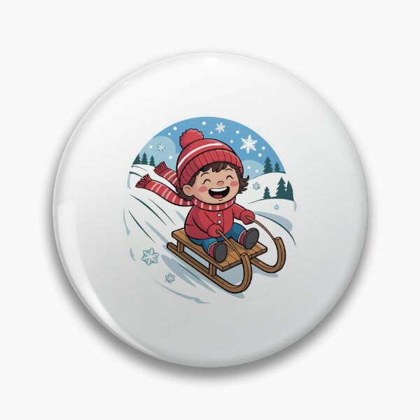 Item preview, A child sledding designed and sold by desinganddecor.