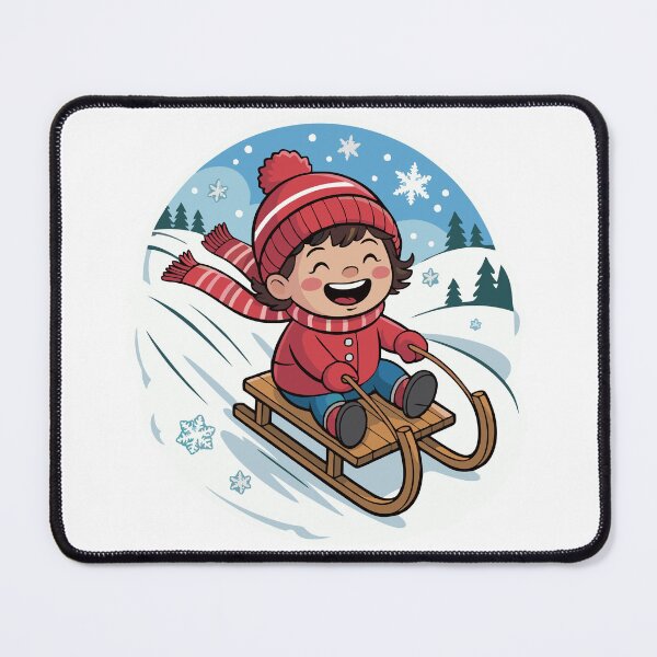 Item preview, A child sledding designed and sold by desinganddecor.