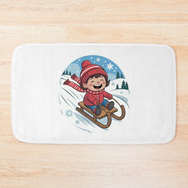 Item preview, A child sledding designed and sold by desinganddecor.