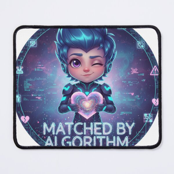 Item preview, Matched by Algorithm – AI Love 2026 Premium designed and sold by Imaginarium of Chaos falcon88 .