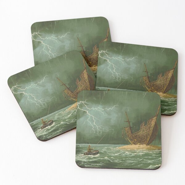 Item preview, North Sea Myths - Storm over the Wreck of the Tides designed and sold by ClaraMayW.