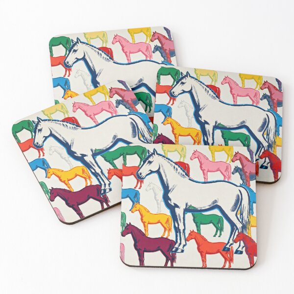 Item preview, Pop Art Horses - Colorful Equestrian Andy Warhol Style designed and sold by Simple Nature Studio.