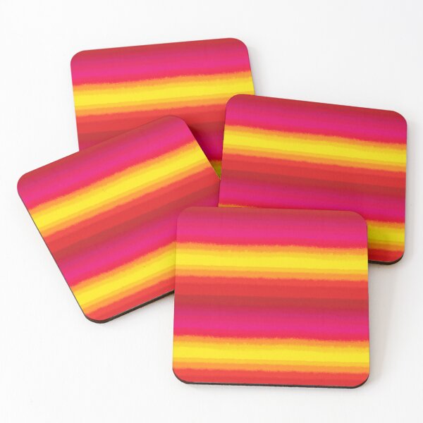 Item preview, Sunset Gradient Stripes Color Field Pattern designed and sold by bubblegoth.