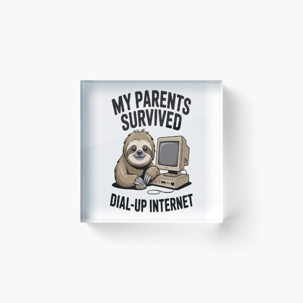Item preview, My Parents Survived Dial Up Internet Tshirt designed and sold by Jacky-Design.