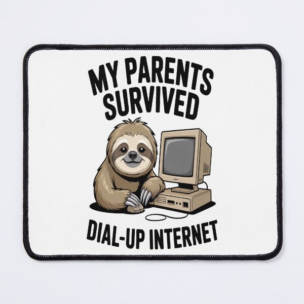 Item preview, My Parents Survived Dial Up Internet Tshirt designed and sold by Jacky-Design.