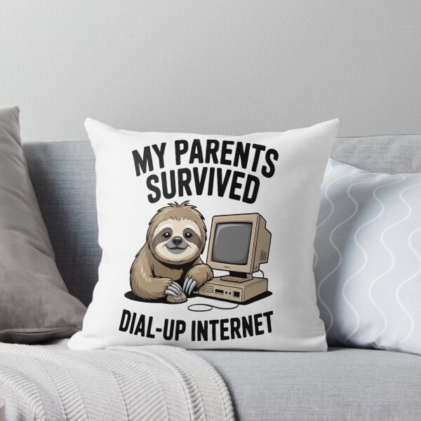 Item preview, My Parents Survived Dial Up Internet Tshirt designed and sold by Jacky-Design.