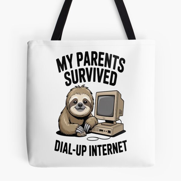 Item preview, My Parents Survived Dial Up Internet Tshirt designed and sold by Jacky-Design.