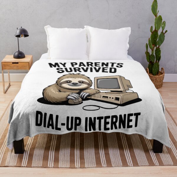 Item preview, My Parents Survived Dial Up Internet Tshirt designed and sold by Jacky-Design.