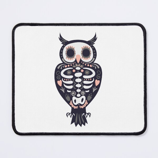 Item preview, Sugar Skull Owl Gothic Skeleton Illustration designed and sold by Horrify.