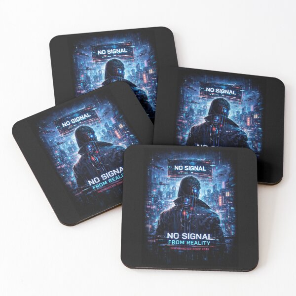 Item preview, Disconnected from Reality – Cyberpunk "No Signal" designed and sold by QuoteCanvas.TH.