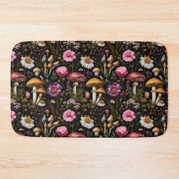 Item preview, Dark Botanical Mushroom Flowers designed and sold by Anastasiia Yurevych.