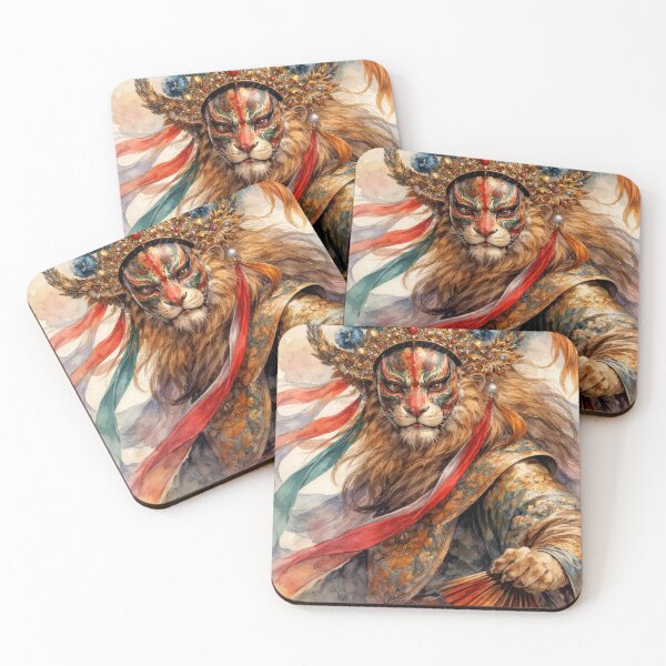 Item preview, Bian Lian lion Sichuan Opera Art designed and sold by Sarcastic designs.