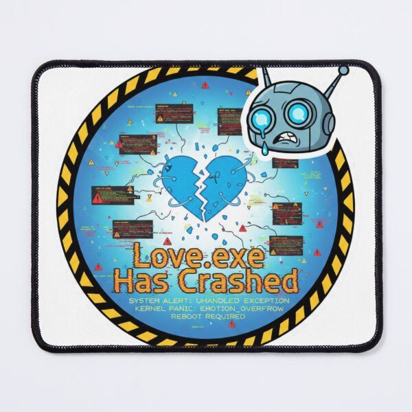 Item preview, Love.exe Has Crashed – AI Love 2026 Premium designed and sold by Imaginarium of Chaos falcon88 .