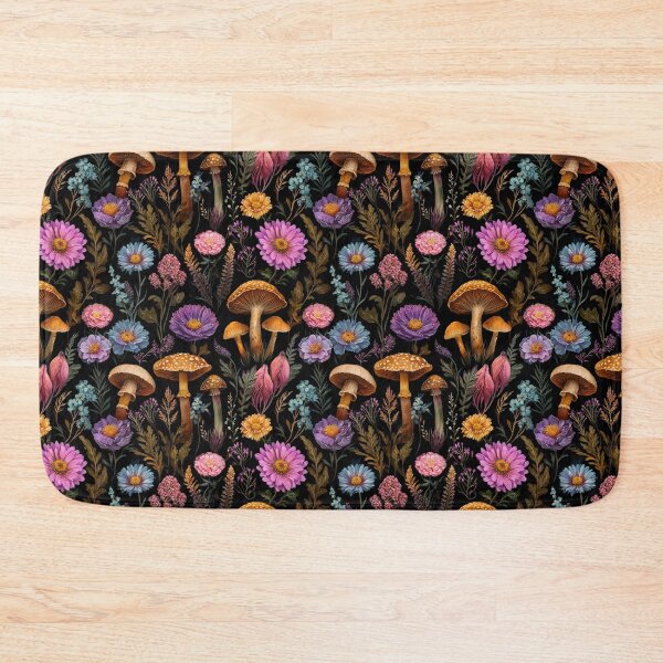 Item preview,  Dark Botanical Mushroom Flowers designed and sold by Anastasiia Yurevych.