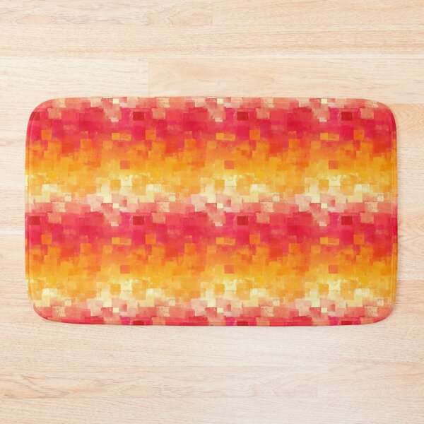 Item preview, Sunset Gradient Mosaic Squares Pattern designed and sold by bubblegoth.