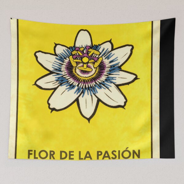 Item preview, Passion Flower Passiflora Mexican Loteria Card designed and sold by ConcienciaEco.