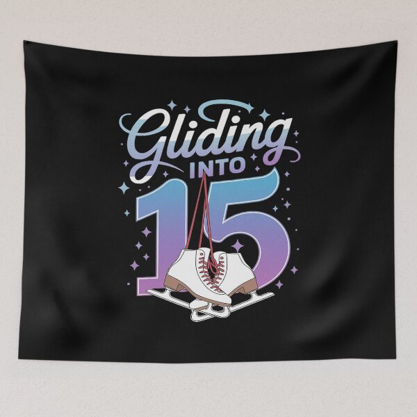 Item preview, Gliding Into 15 Ice Skating Princess 15th Birthday  designed and sold by FadeOfThrone.