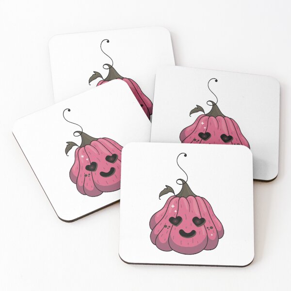 Item preview, Cute Pink Pumpkin Kawaii Halloween Illustration designed and sold by Horrify.