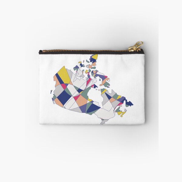 Item preview, Blue & Beige Shard Canada Map - Colourful Provinces Line Art designed and sold by iampaulmorris.