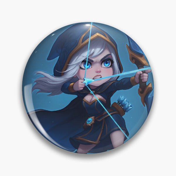 Item preview, Ashe the chibi archer designed and sold by La.Stickeria95.